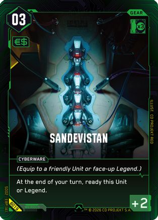 Sandevistan (B019) - Embracing Power  Beta Starter Deck