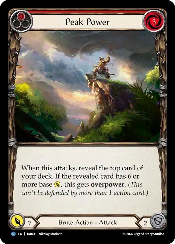 Peak Power (Red) (IAR041)  Rainbow Foil