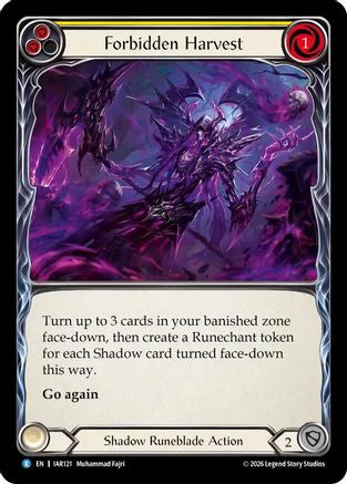 Forbidden Harvest (IAR121) - Usurp the Shadow Throne