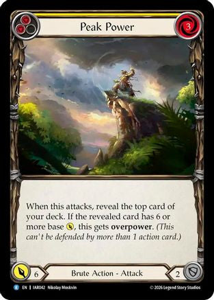 Peak Power (Yellow) (IAR042) - Usurp the Shadow Throne