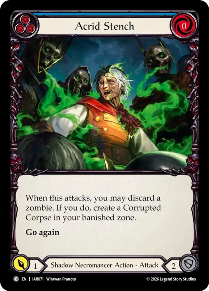 Acrid Stench (Blue) (IAR071)  Rainbow Foil