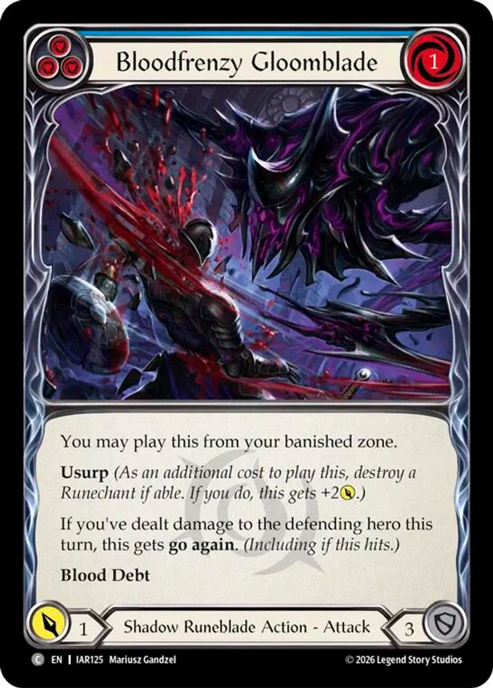 Bloodfrenzy Gloomblade (Blue) (IAR125)