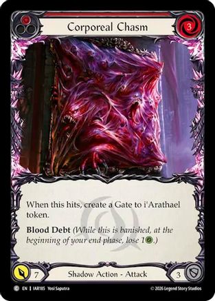 Corporeal Chasm (Red) (IAR185) - Usurp the Shadow Throne