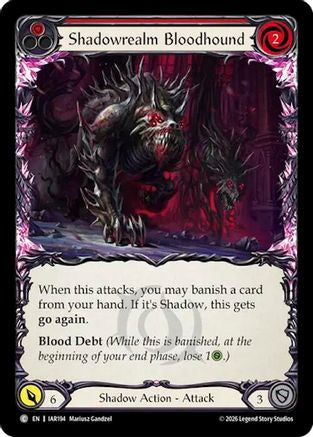 Shadowrealm Bloodhound (Red) (IAR194) - Usurp the Shadow Throne Rainbow Foil