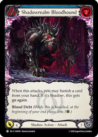 Shadowrealm Bloodhound (Blue) (IAR196) - Usurp the Shadow Throne Rainbow Foil