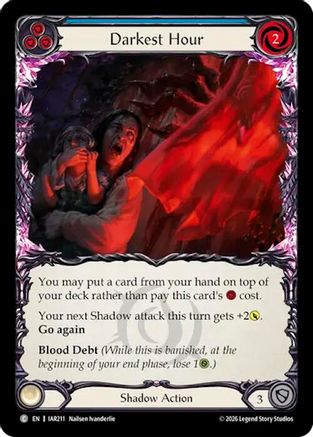 Darkest Hour (Blue) (IAR211) - Usurp the Shadow Throne Rainbow Foil