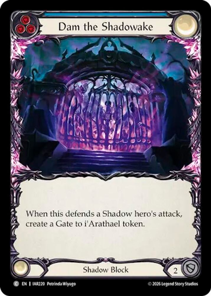 Dam the Shadowake (Blue) (IAR220)  Rainbow Foil