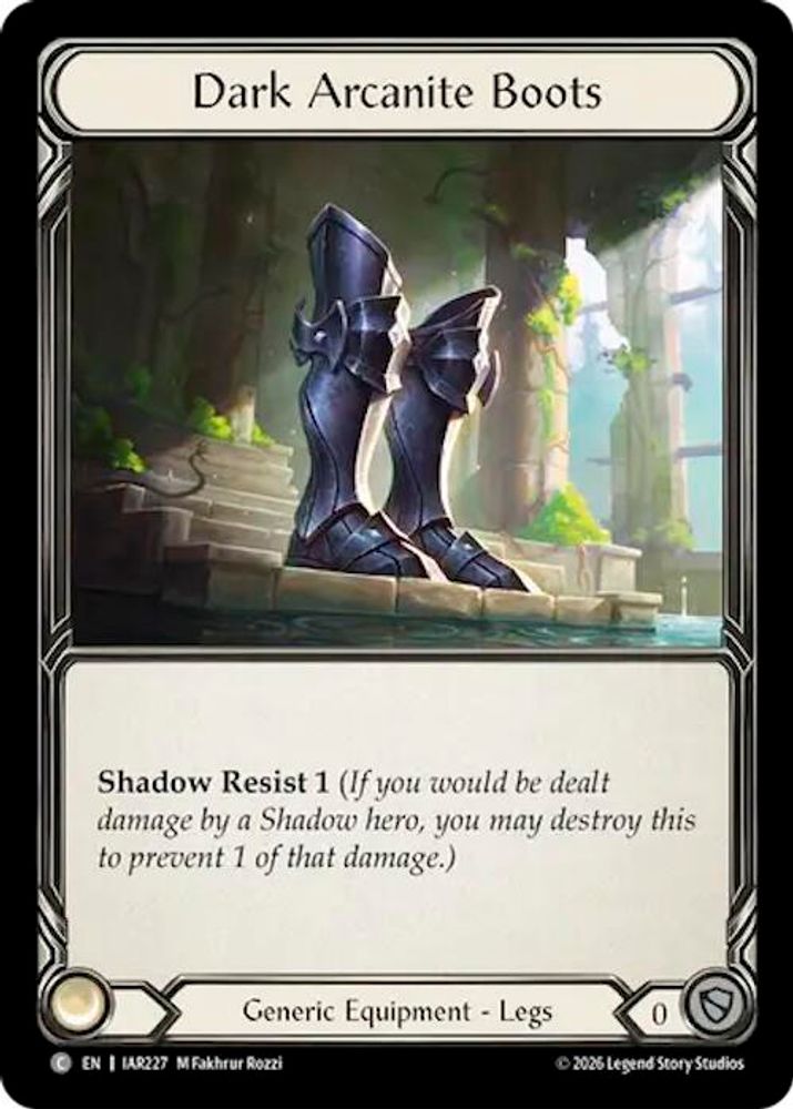 Dark Arcanite Boots (IAR227)  Cold Foil