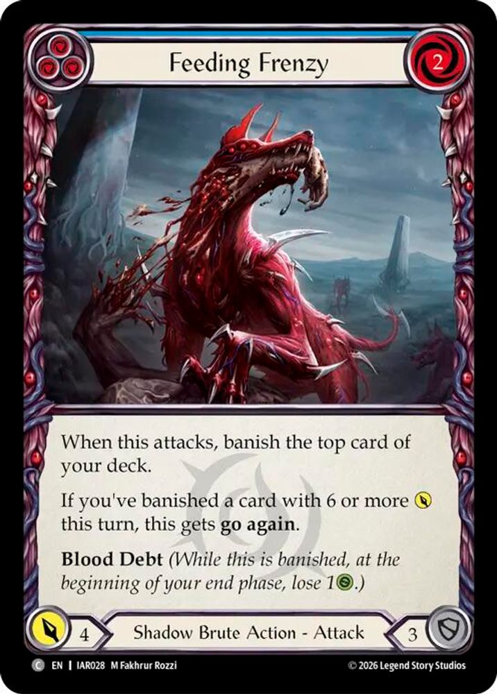 Feeding Frenzy (Blue) (IAR028)  Rainbow Foil