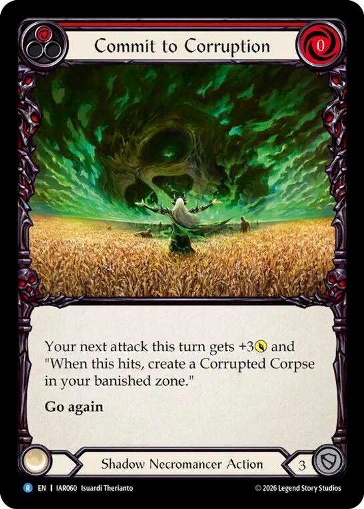 Commit to Corruption (Red) (IAR060)  Rainbow Foil