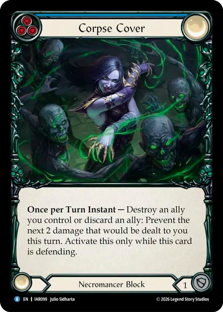 Corpse Cover (Blue) (IAR099)  Rainbow Foil