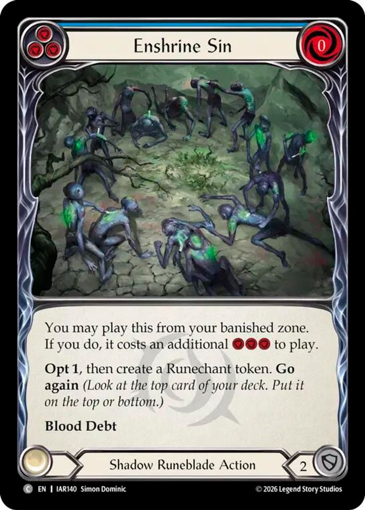 Enshrine Sin (Blue) (IAR140)