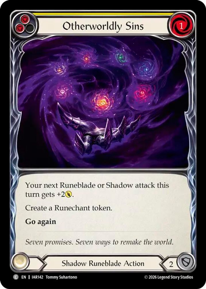 Otherworldly Sins (Yellow) (IAR142)  Rainbow Foil