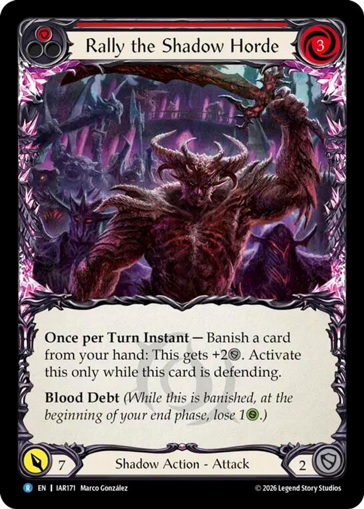 Rally the Shadow Horde (Red) (IAR171)