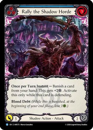 Rally the Shadow Horde (Blue) (IAR173) - Usurp the Shadow Throne