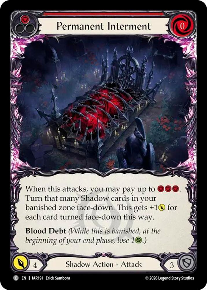 Permanent Interment (Red) (IAR191)