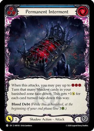 Permanent Interment (Blue) (IAR193) - Usurp the Shadow Throne