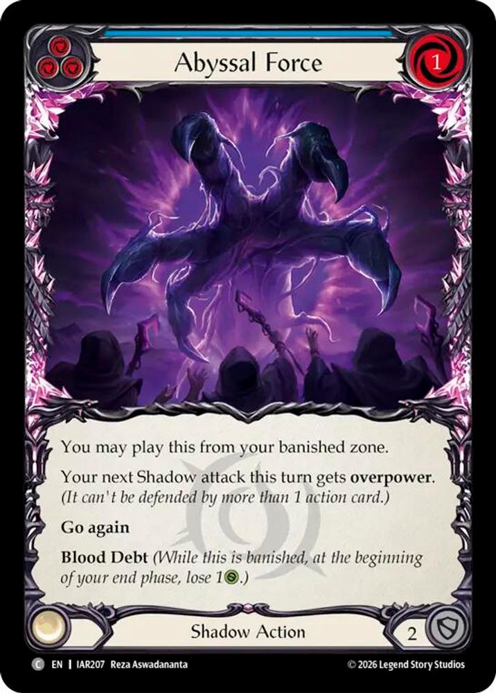 Abyssal Force (IAR207)  Rainbow Foil