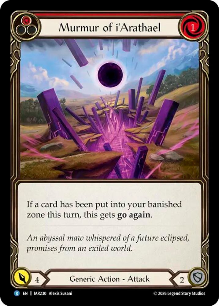 Murmur of i'Arathael (IAR230)  Rainbow Foil