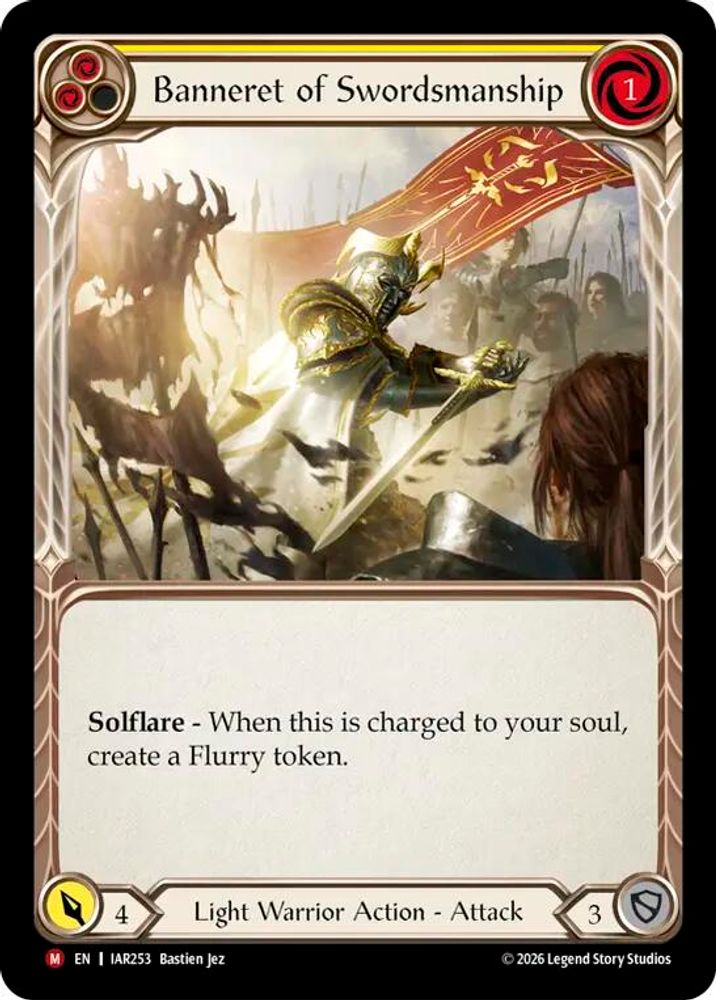 Banneret of Swordsmanship (IAR253)  Rainbow Foil