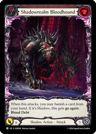 Shadowrealm Bloodhound (GEM206)  Rainbow Foil