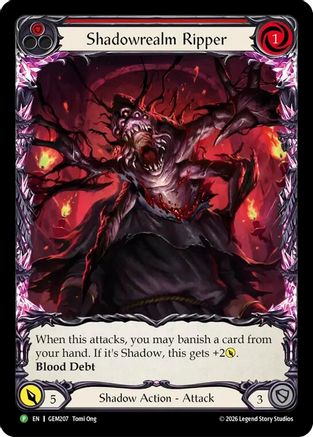 Shadowrealm Ripper (GEM207)  Rainbow Foil