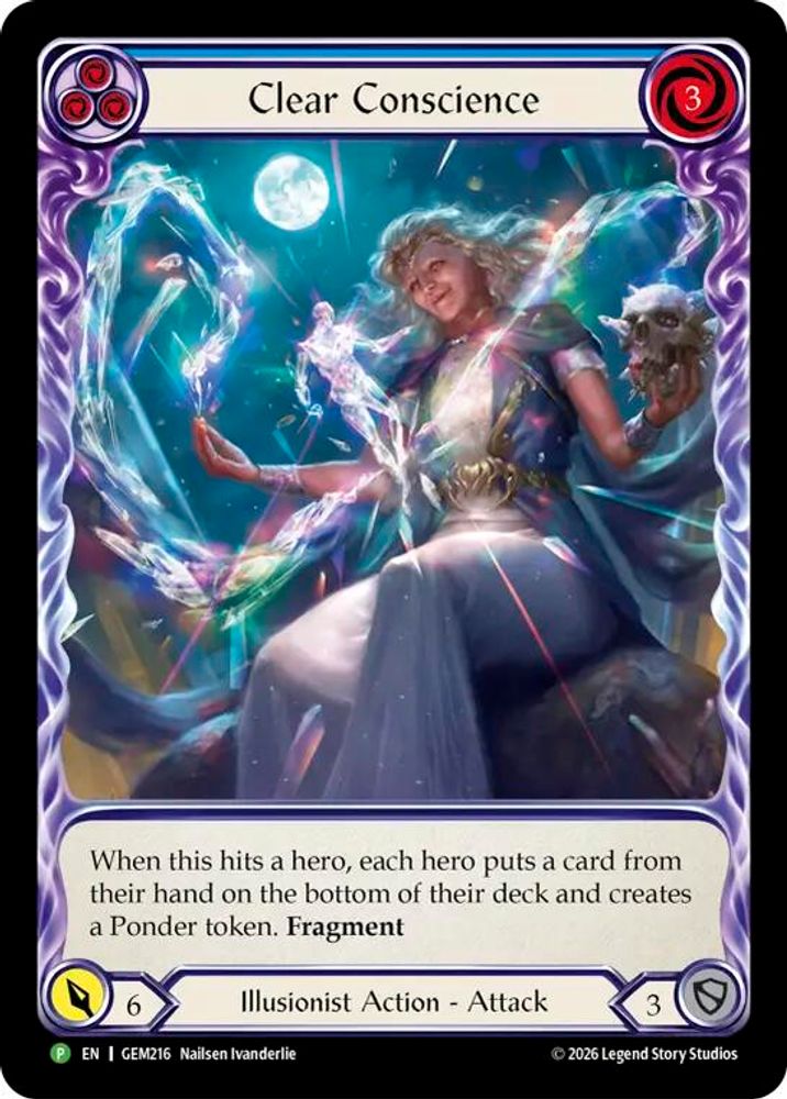 Clear Conscience (GEM216)  Rainbow Foil