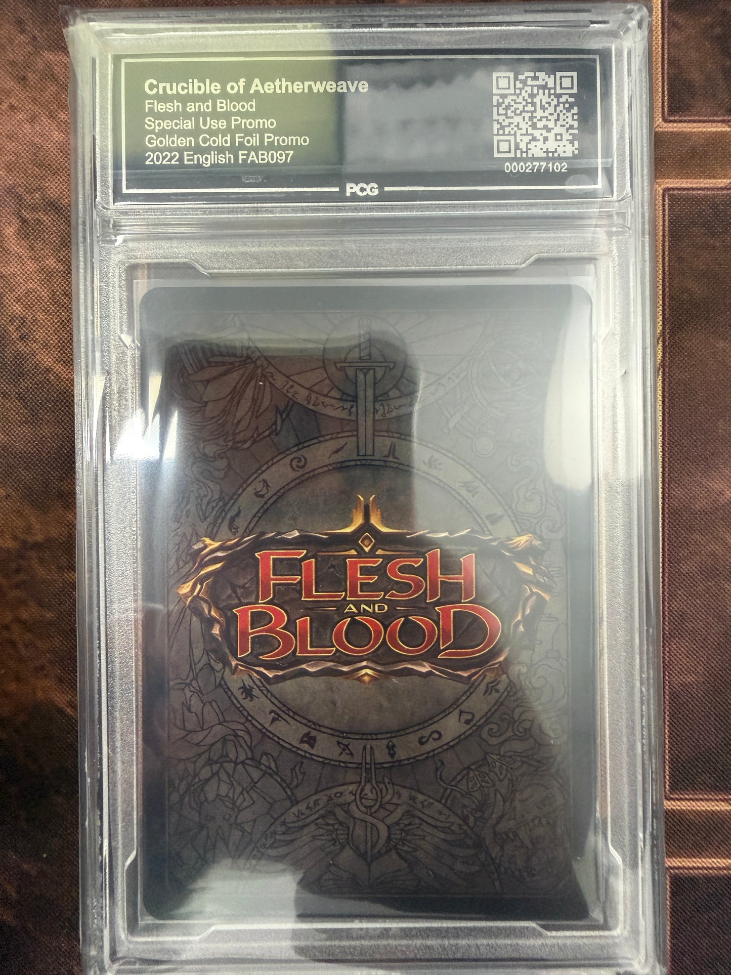 Crucible of Aetherweave Gold Foil Mint 9 PCG Graded FAB097