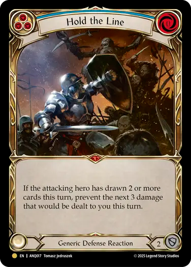 Hold the Line Antiquity Cold Foil
