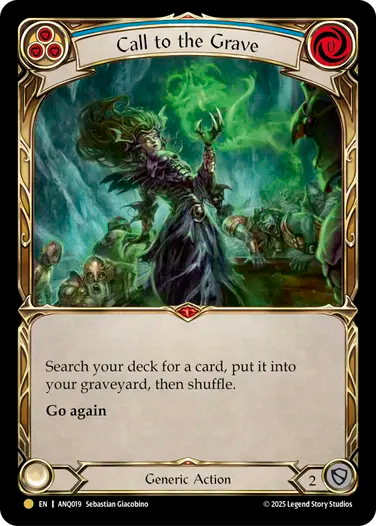 Call to the Grave Antiquity Cold Foil