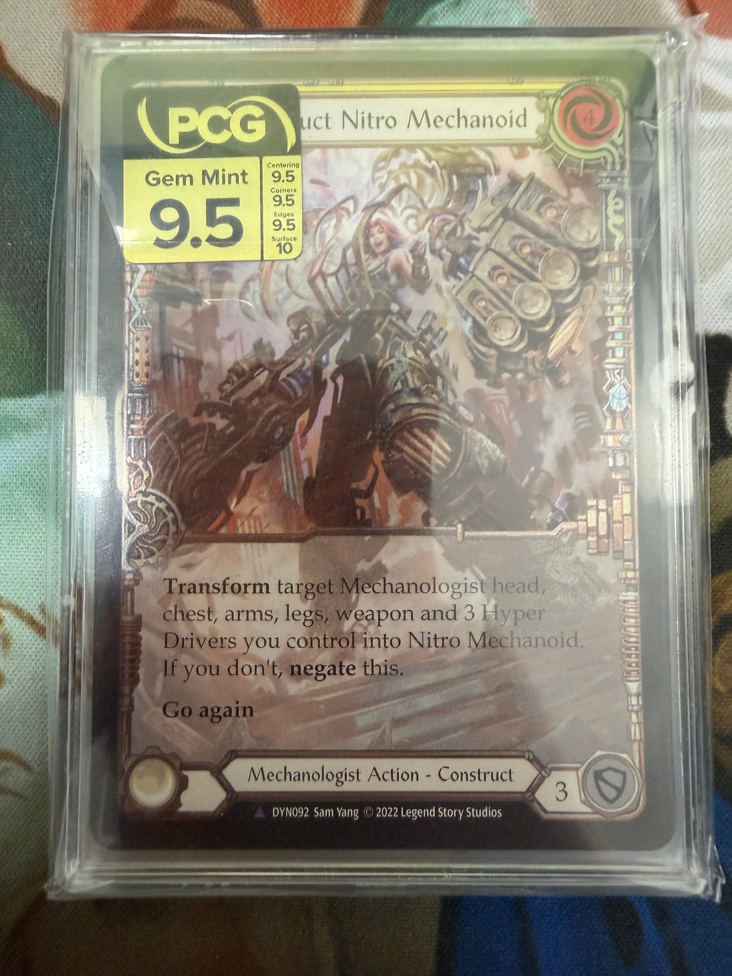 Nitro Mechanoid Cold Foil Marvel Gem Mint 9.5 PCG Graded