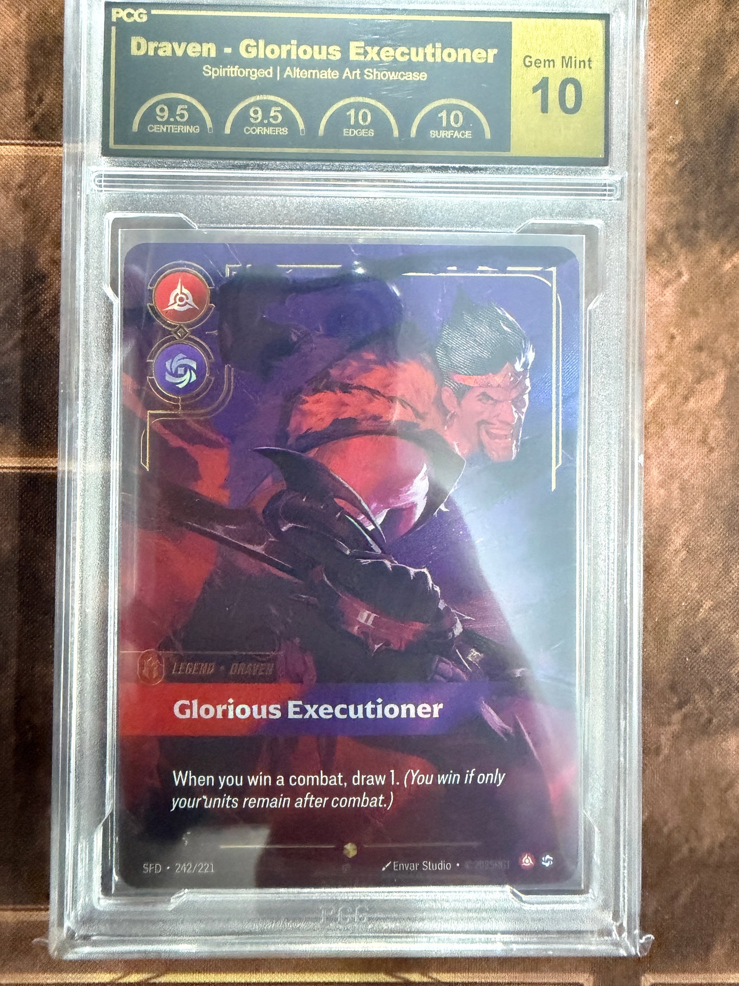 Draven Glorious Executioner Overnumbered Graded Gem Mint 10