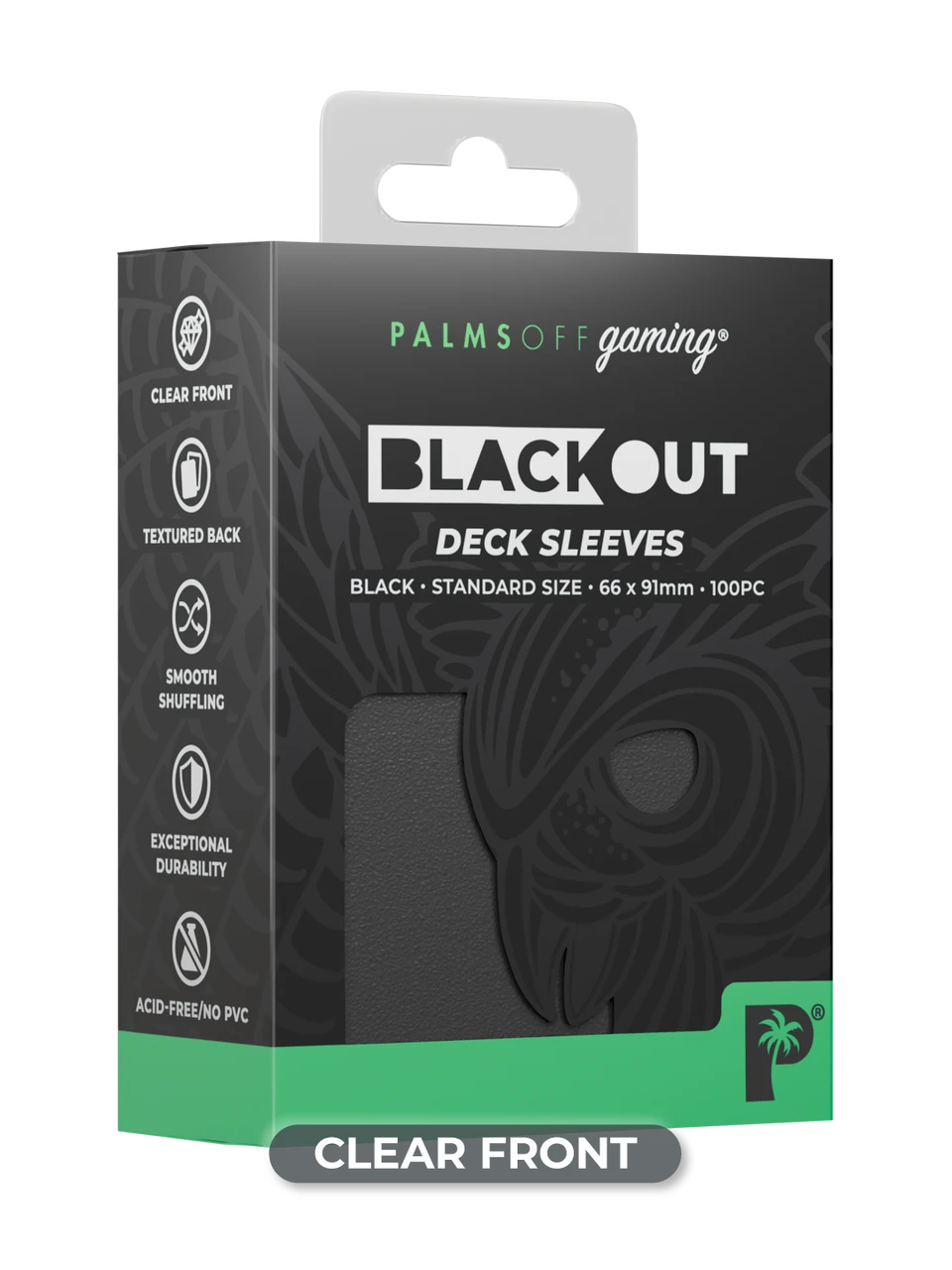 Blackout Deck Sleeves - Standard Size - Black