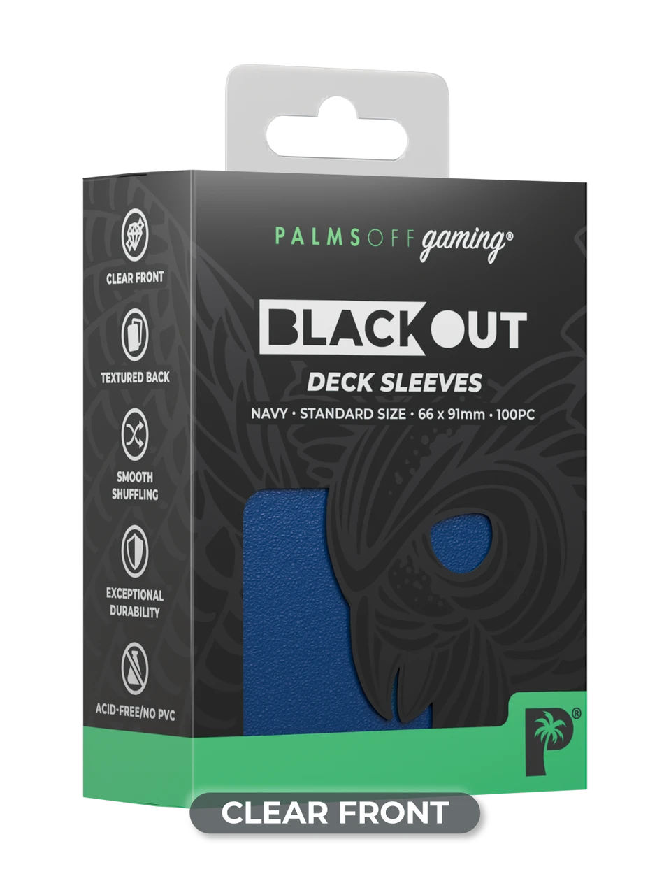 Blackout Deck Sleeves - Standard Size - Navy