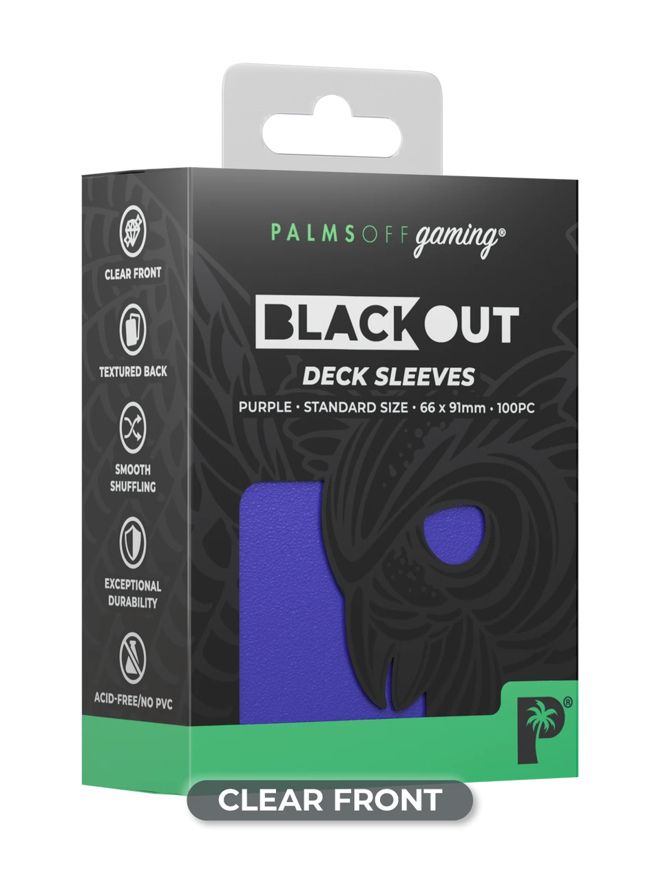 Blackout Deck Sleeves - Standard Size - Purple