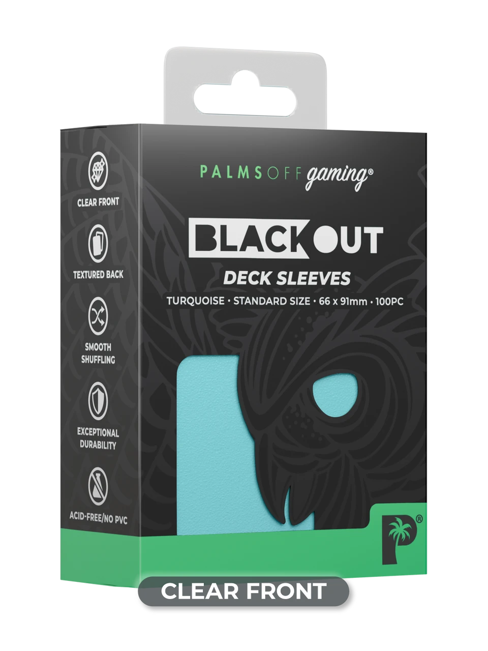 Blackout Deck Sleeves - Standard Size - Turquoise