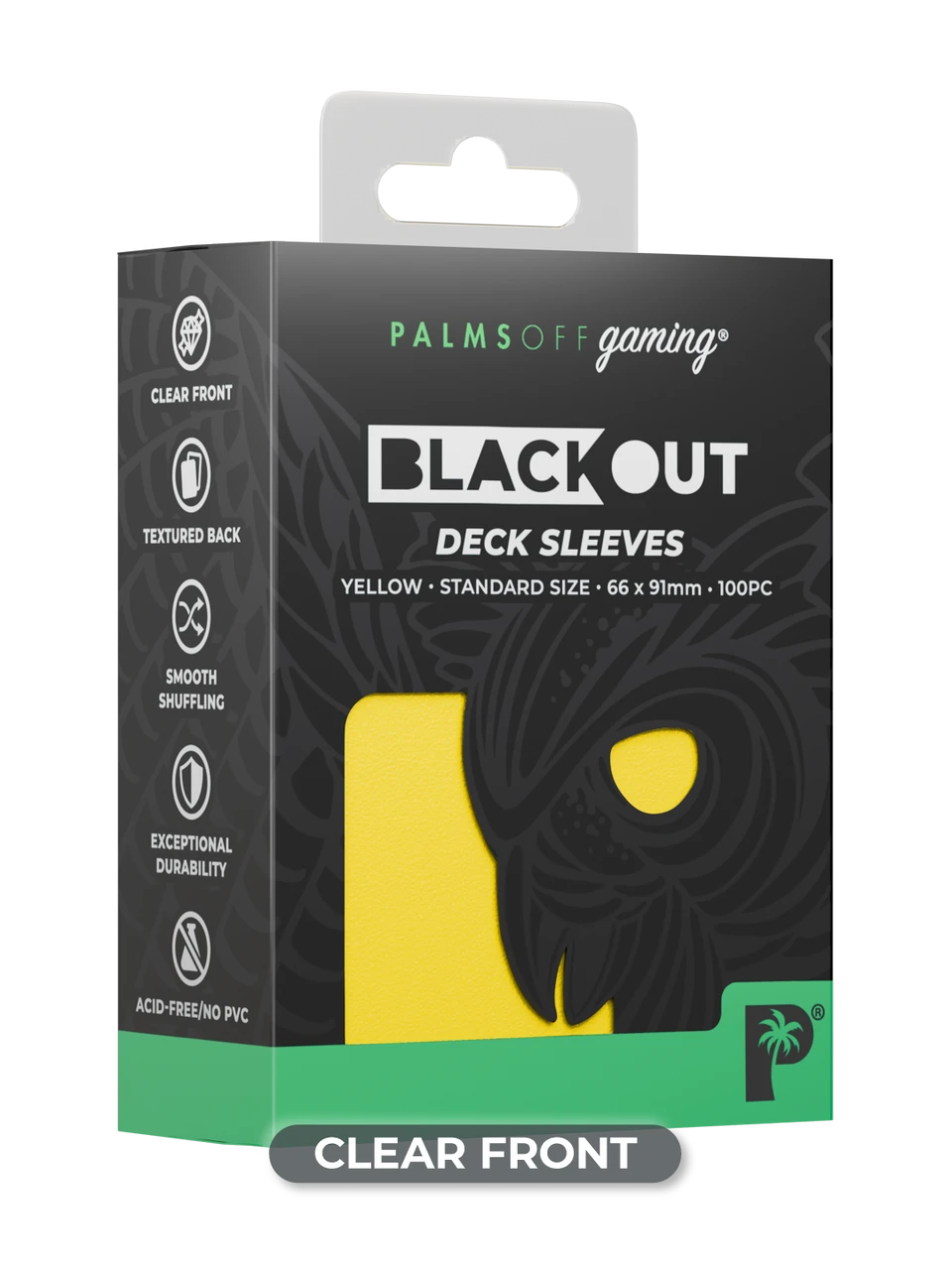 Blackout Deck Sleeves - Standard Size - Yellow
