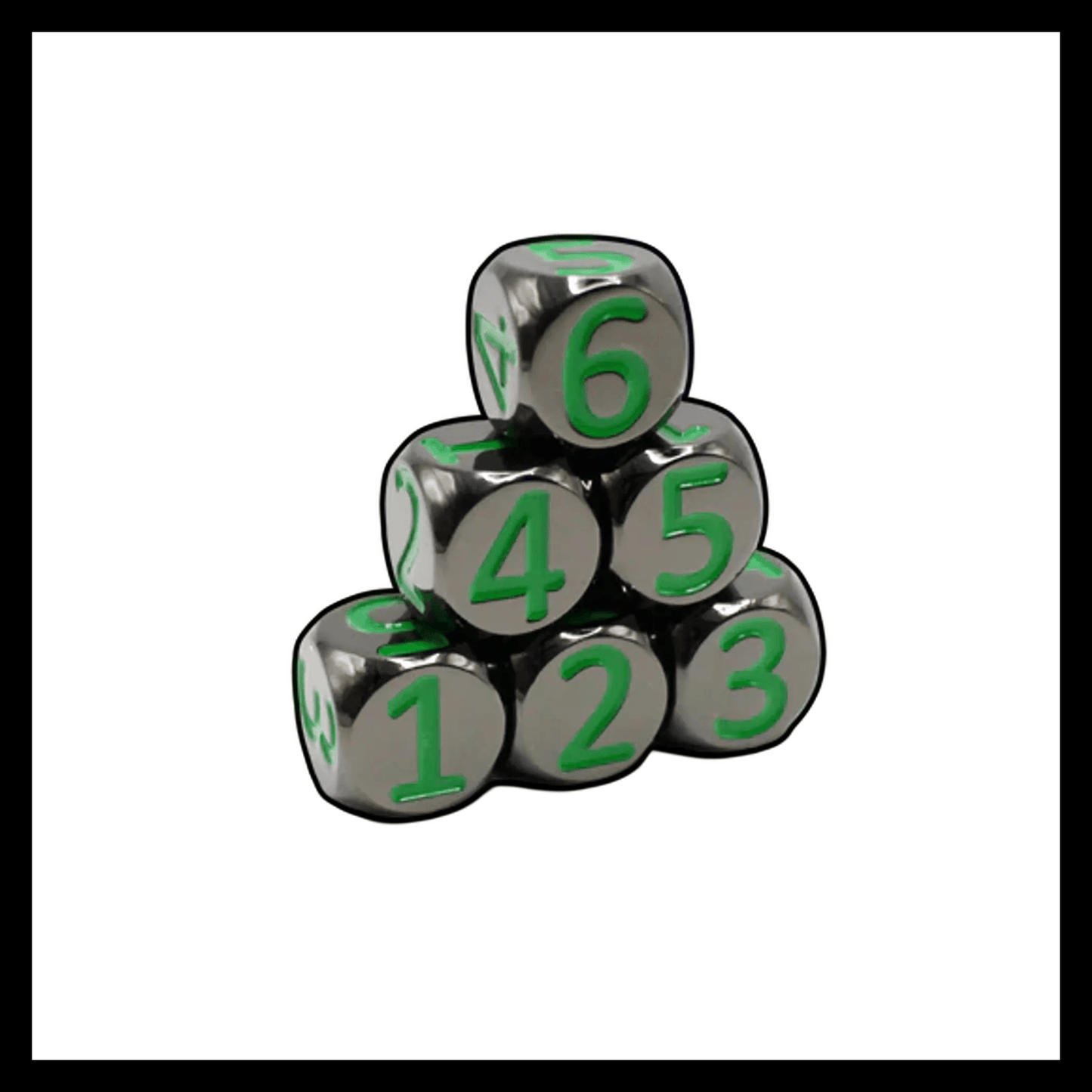 Heavy Rollers D6 Dice Set w/ Magnetic Case