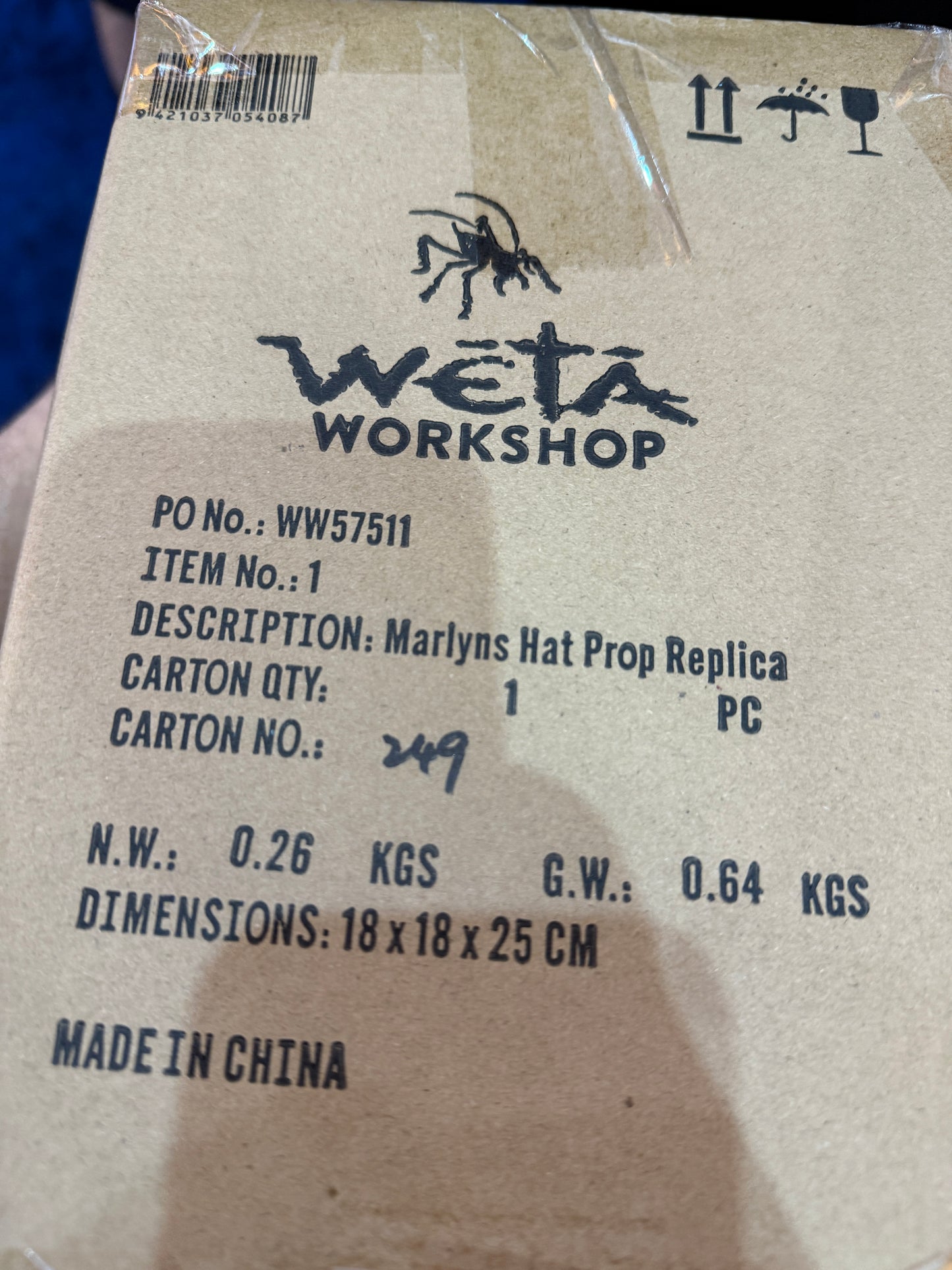 Marlynn's Hat Weta Workshop Prop Replica