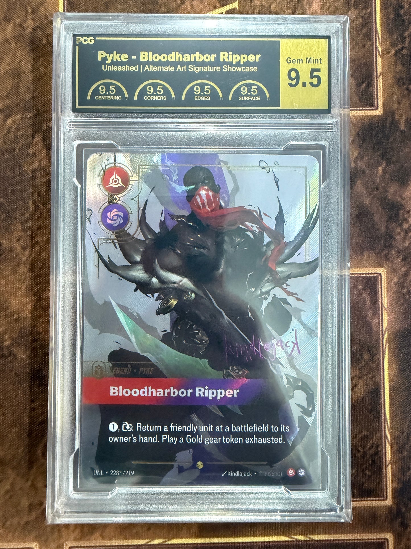 Pyke Bloodharbor Ripper Signature Graded Gem Mint 9.5