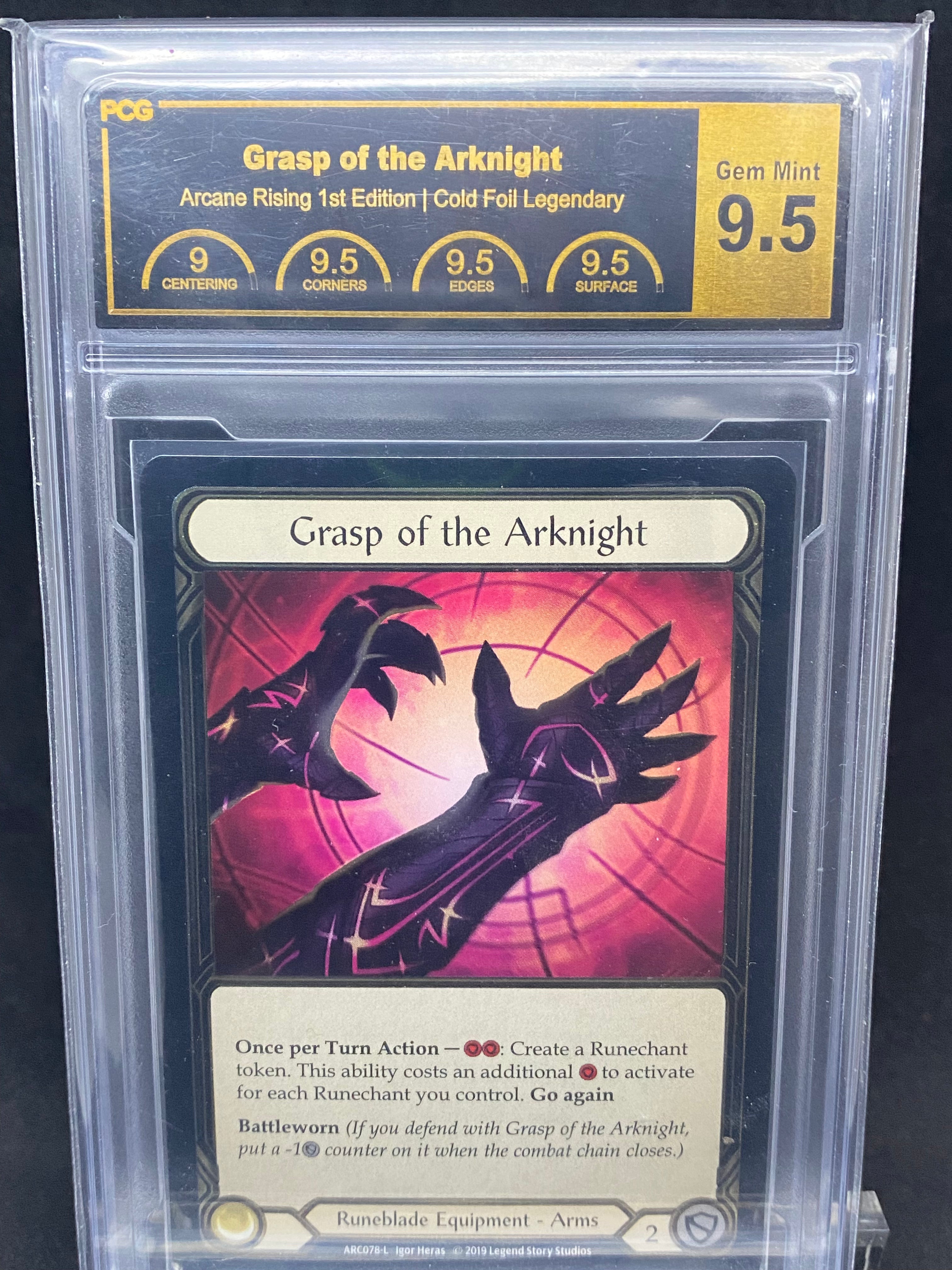 Grasp of Arknight アークナイトの掌握 1HP版 1枚 Grasp of the Arknight - JP[ルーン剣士] アークナイトの掌握⁄Grasp of