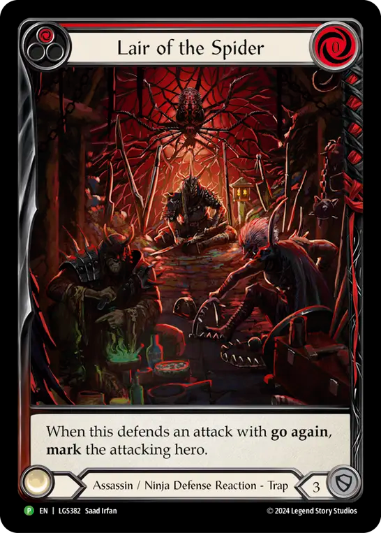 Lair of the Spider (Red) Rainbow Foil Promo