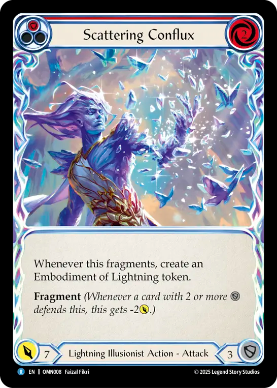 Scattering Conflux Rainbow Foil