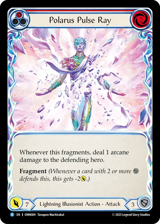 Polarus Pulse Ray (Red) Rainbow Foil