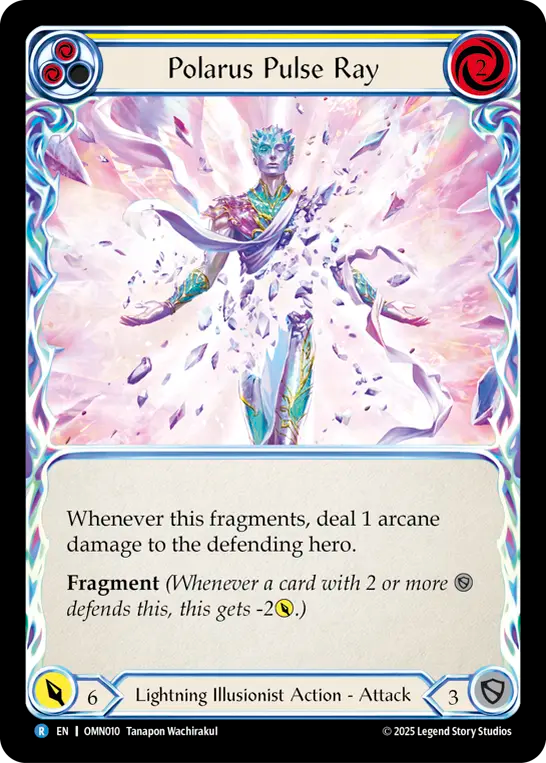 Polarus Pulse Ray (Yellow) Rainbow Foil
