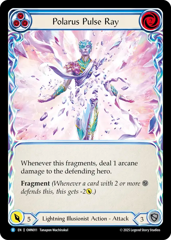 Polarus Pulse Ray (Blue) Rainbow Foil