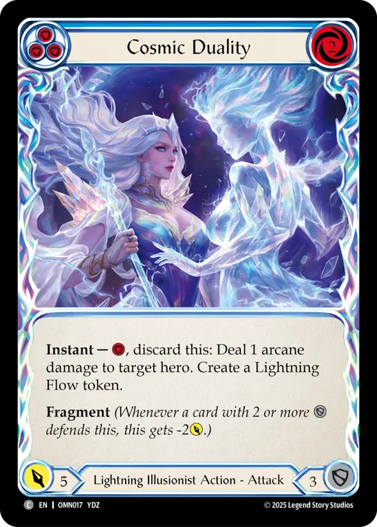 Cosmic Duality (Blue) Rainbow Foil