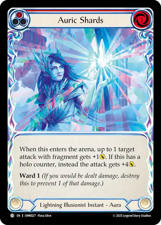 Auric Shards (Red) Rainbow Foil