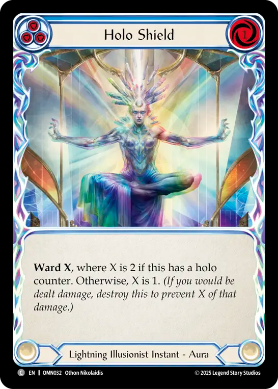 Holo Shield (Blue) Rainbow Foil