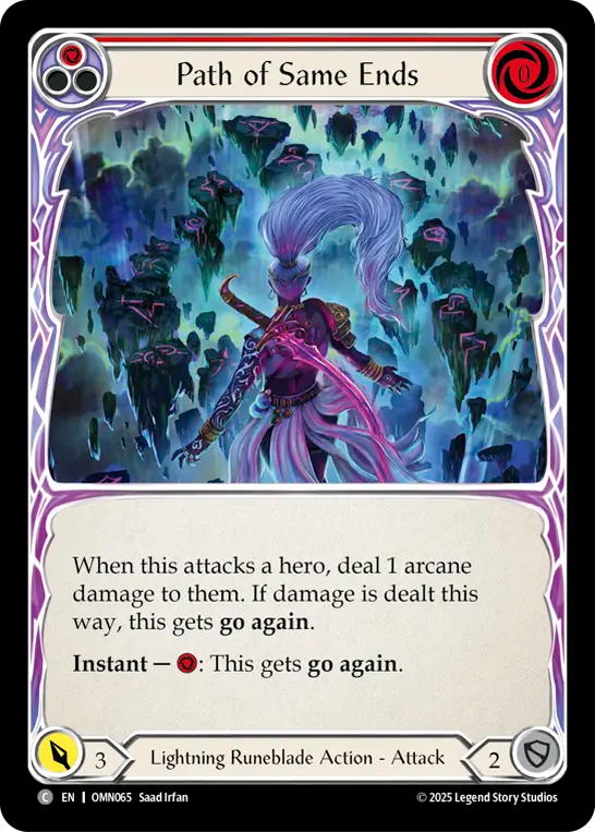 Path of Same Ends (Red) Rainbow Foil